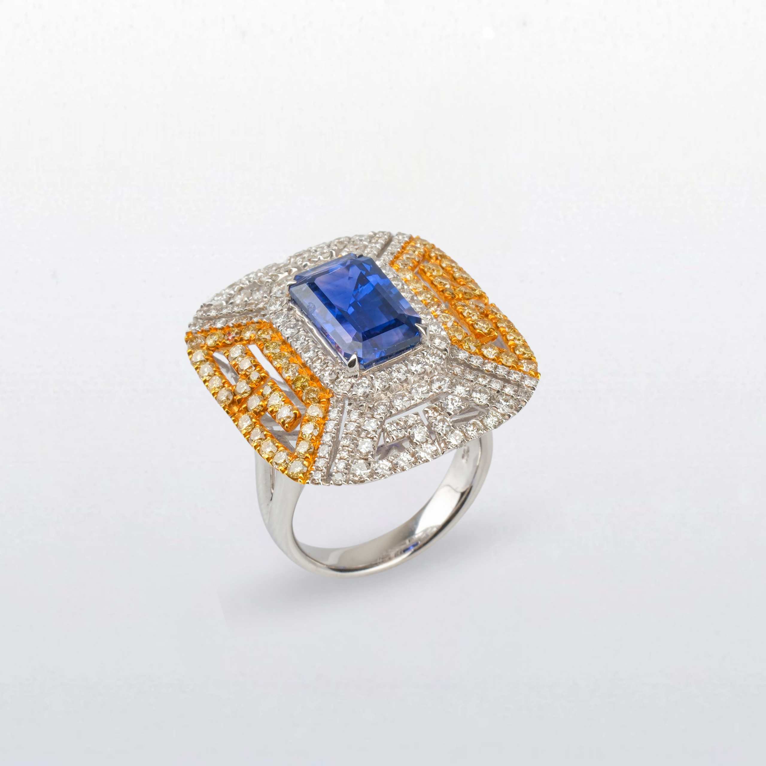 AR3841 65080 2 JIA Unheated Blue Sapphire Ring (AR3841) - Image 1